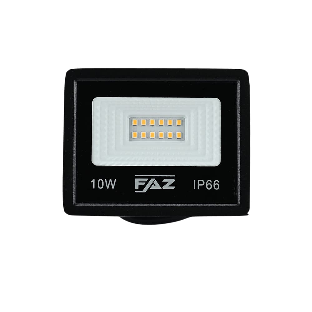FAZ 10W LED Flood Light – 3000K Warm White, IP66 Waterproof Outdoor Fixture