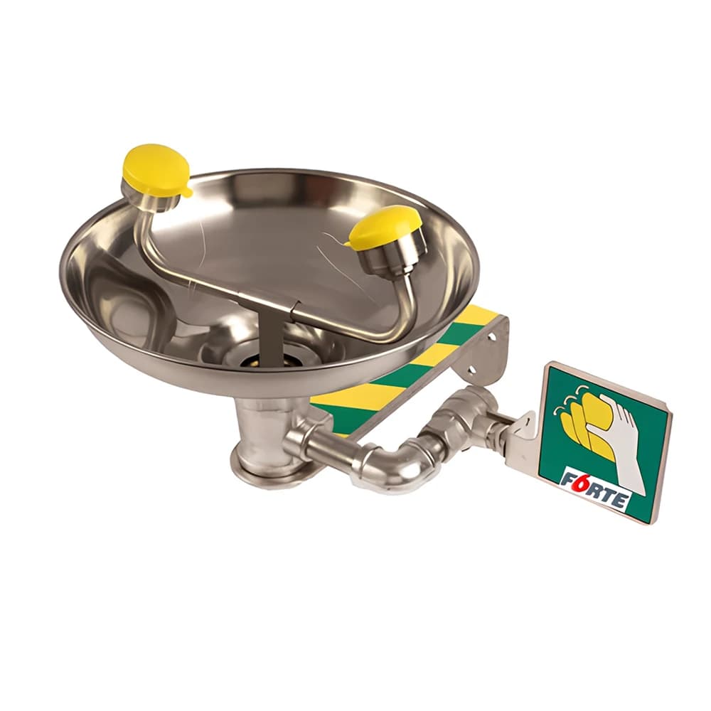 محطة غسيل العين والوجه الطارئة من فورتي، تثبيت جداري، ستانلس ستيل 304 - موديل FEW001