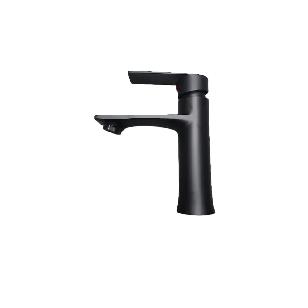 JAMS JM-37114 Matte Black Bathroom Basin Mixer – Single Lever Hot & Cold Water Faucet
