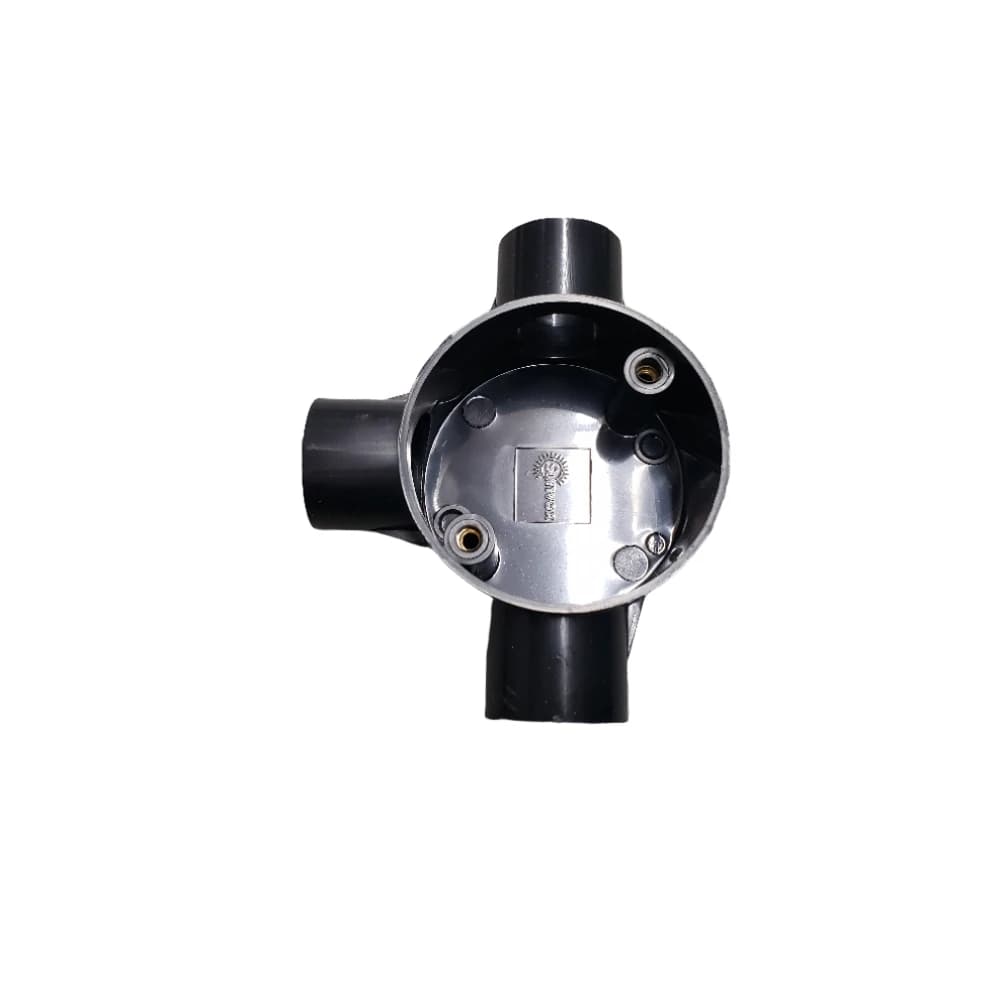 علبة توصيل كهربائية ثلاثية الاتجاه 25 مم مع غطاء – قنوات وأنابيب التمديد – تنظيم تشعبات المواسير وحماية التوصيلات – تمديدات كهرباء احترافية | Sunvox + تصميم محكم