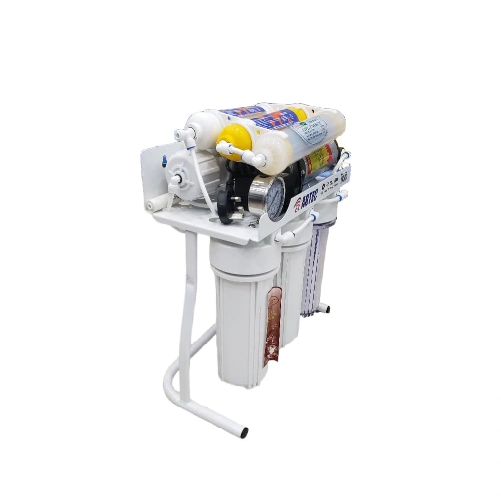 نظام فلترة مياه بالتناضح العكسي متعدد المراحل – تنقية مياه الشرب ｜ ARTEC + أبيض