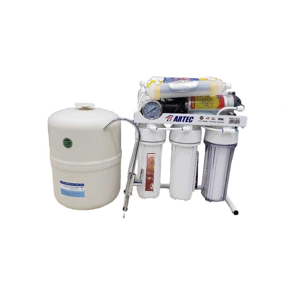 ARTEC Reverse Osmosis Water Filter System – Multi Stage – Drinking Water Purification + White