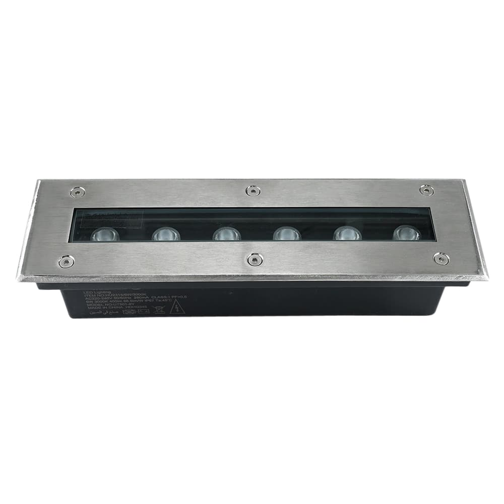 Hummer LED In-Ground Light – 6W Linear Yellow Beam 3000K, Weatherproof Outdoor Fixture