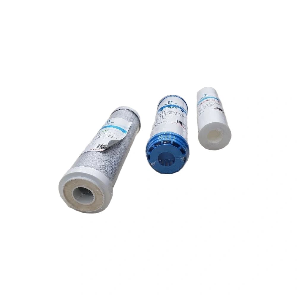 Blueleaf 3-Stage Water Filter Cartridge Set – Sediment PP + UDF GAC + CTO GAC – Household Water Filtration