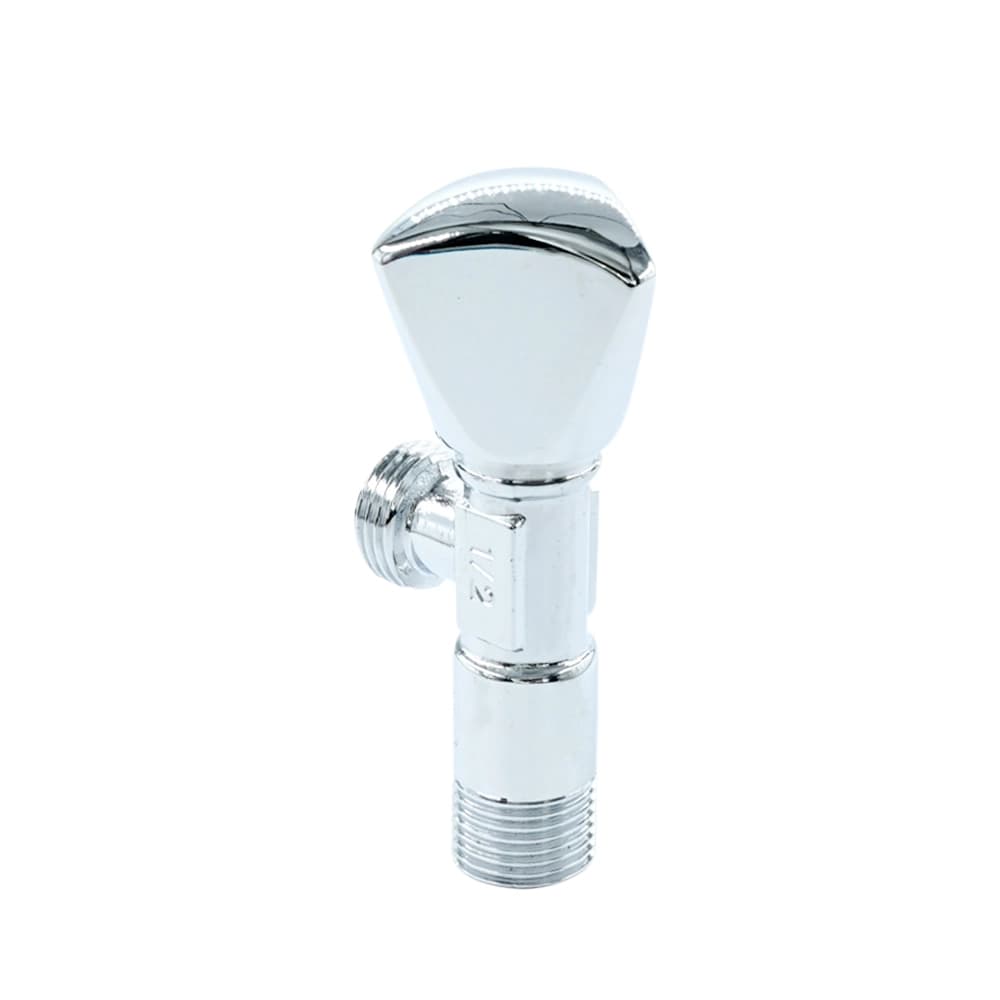 محبس زاوية نحاسي مطلي كروم مقاس ½ × ½ بوصة – أداء عالي ومقاوم للصدأ | Plo Mario