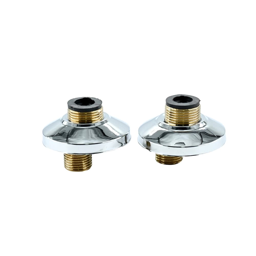 طقم لاكور خلاط جداري من ريفر - قطعتان نحاس مع أغطية كروم