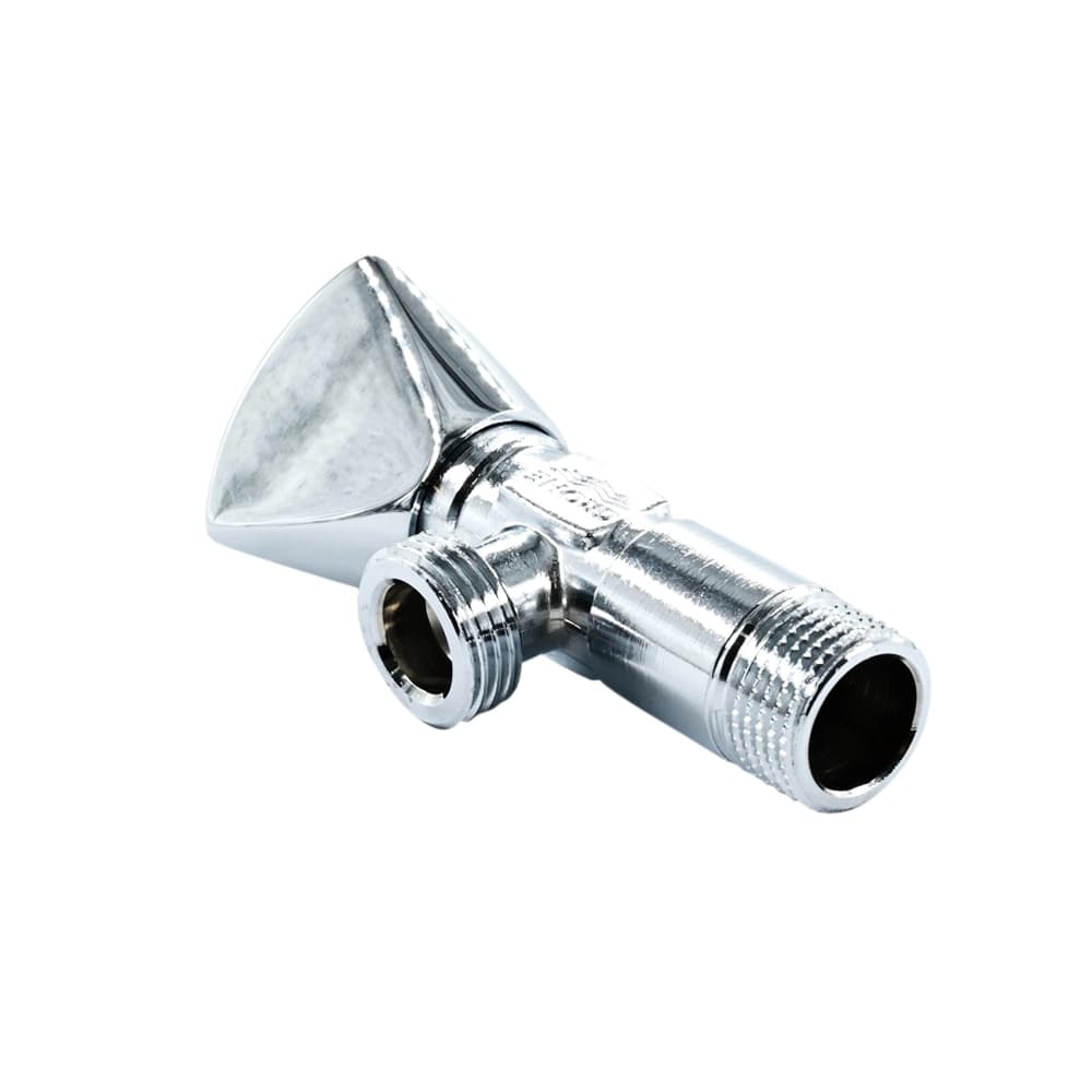 محبس زاوية نحاسي مطلي كروم مقاس ½ × ½ بوصة – تصميم ألماني أنيق ومتين | GROHE