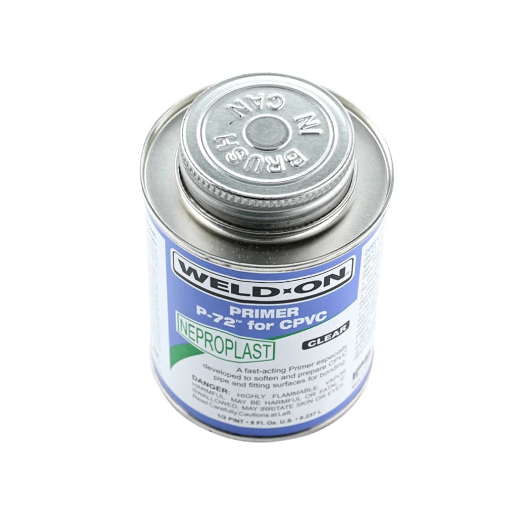 برايمر تحضيري لأنابيب CPVC – تنظيف وتنعيم سطحي الوصلات قبل اللصق | WELD-ON P-72 + أداء سريع وواضح اللون