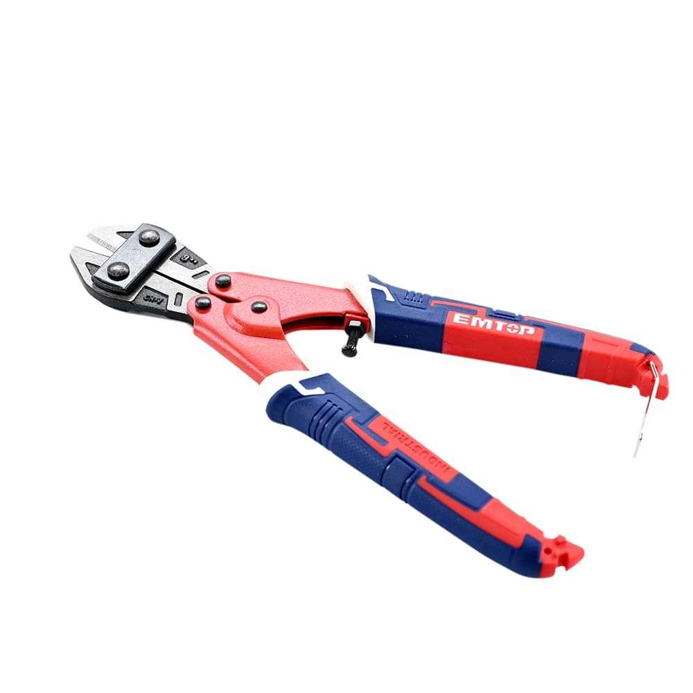 مقص كيبل مع قشارة أسلاك – عدد وأدوات يدوية – شفرة قوية لقص الكيابل مع وظيفة تجريد العزل | EMTOP مقاس 8 بوصة