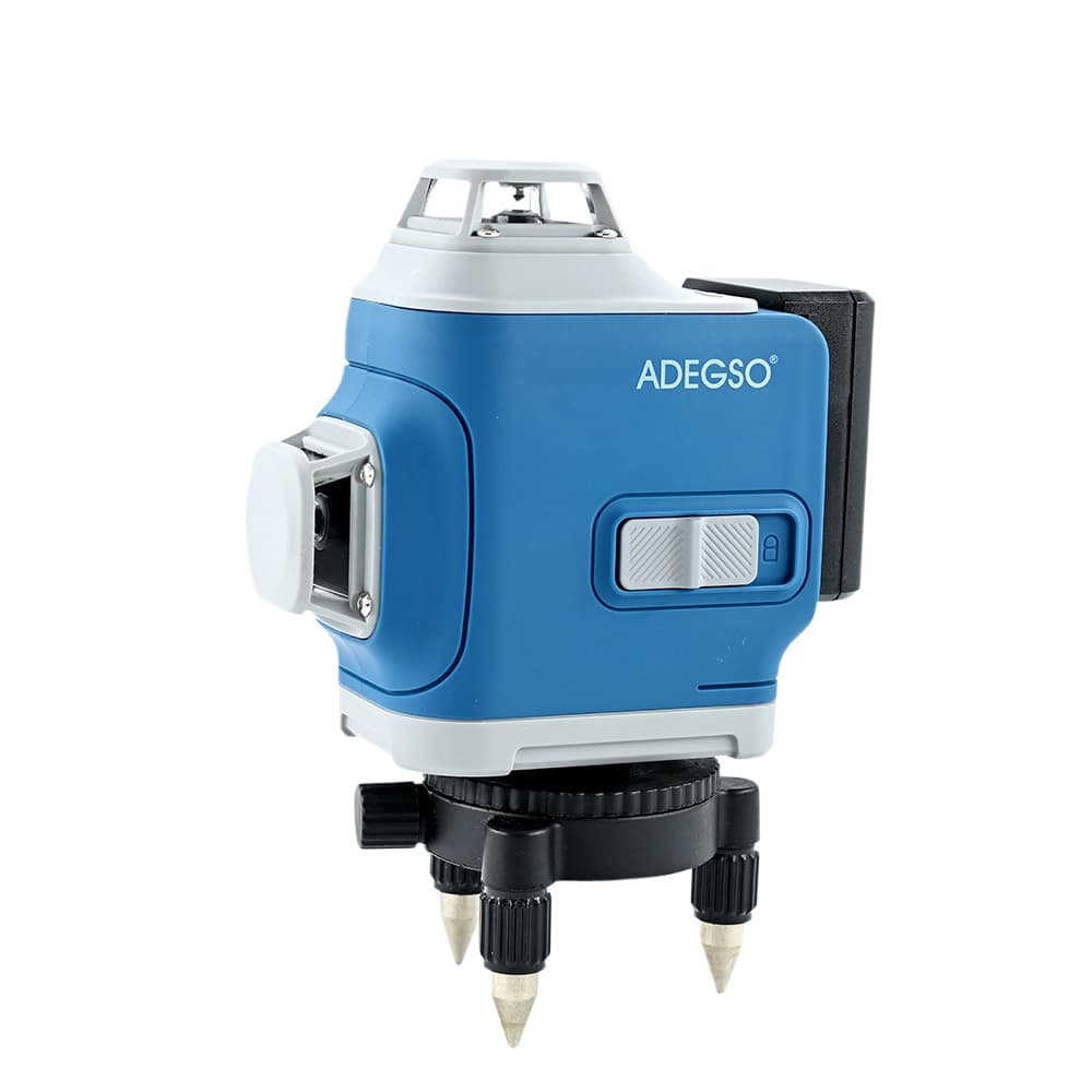 ميزان ليزر ذاتي الاستواء 12 خط ثلاثي الأبعاد من ADEGSO مع بطارية قابلة للشحن