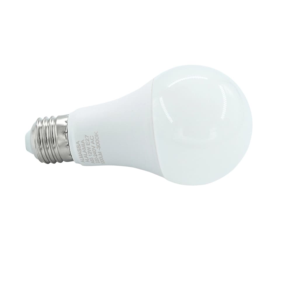 لمبة ليد 12 واط بقاعدة E27 – ضوء دافئ ثابت بدون وميض موفرة للطاقة | Al Massa