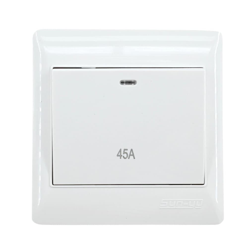 مفتاح جداري 45 أمبير – تصميم أنيق لتحكم عالي التحمل | SANYO + مؤشر إضاءة LED
