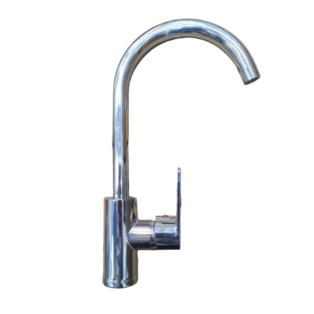 خلاط مطبخ نحاسي مطلي كروم بفتحة عالية – تصميم ألماني أنيق ومتين | Dinis