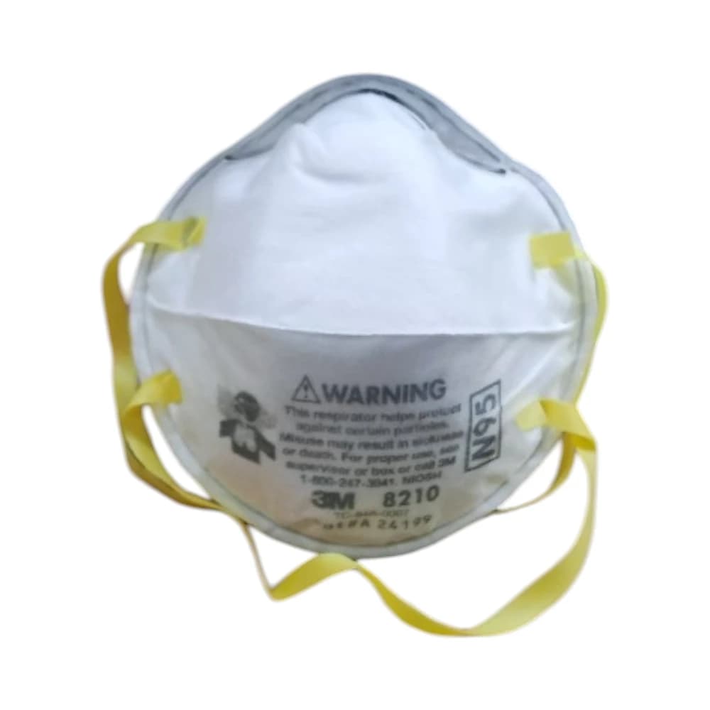 كمامات 3M N95 للحماية من الجسيمات، موديل 8210 - عبوة من 4 قطع