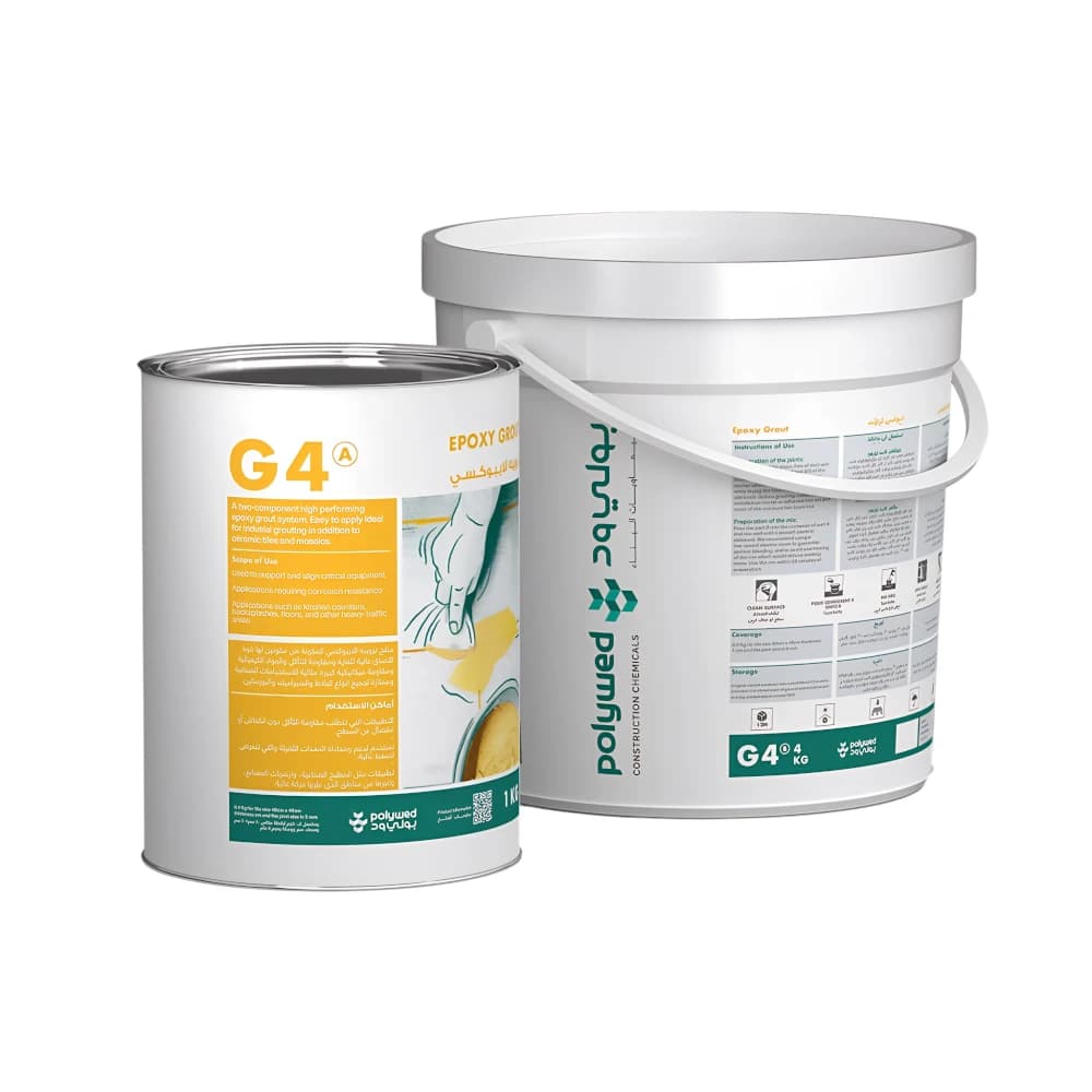 ترويبة إيبوكسي مواد تركيب البلاط والأرضيات – مقاومة كيميائية عالية – فواصل البلاط الصناعية | Polywed لمعان ثابت وسطح غير مسامي 4 كجم