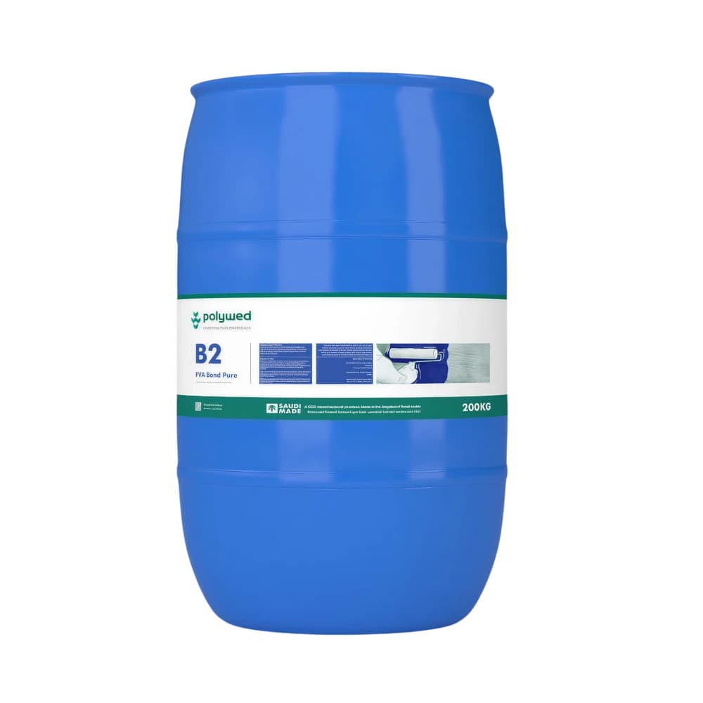 Polywed B2 High Concentration PVA Bond 200kg – Heavy-Duty Construction Bonding – Concrete & Plaster Adhesion + Industrial Grade Performance