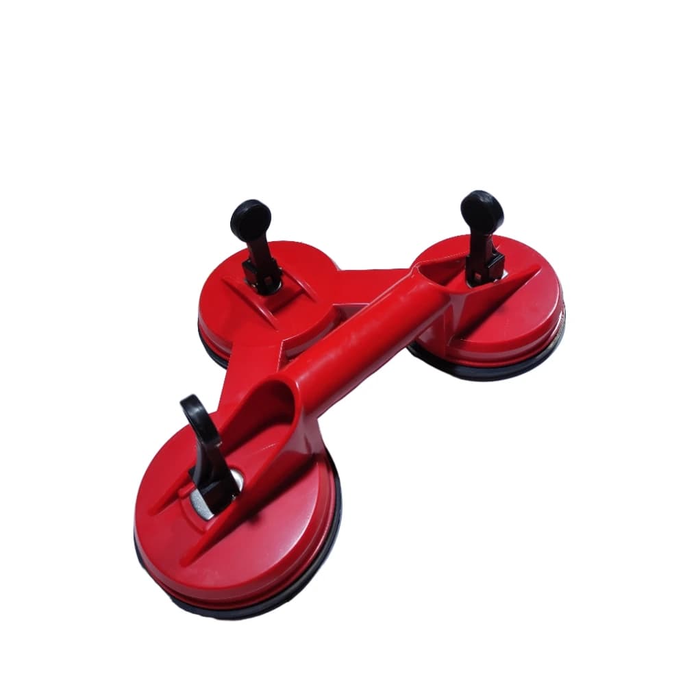 أداة شفط زجاج ثلاثية – مقبض أحمر – قدرة عالية على التحميل