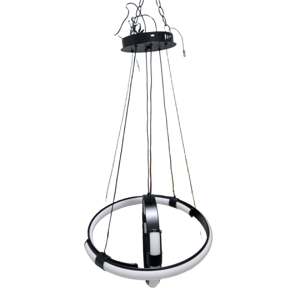 ثريا مودرن ليد موديل CH-2 بقدرة 100 واط – تصميم حلزوني باللون الأسود