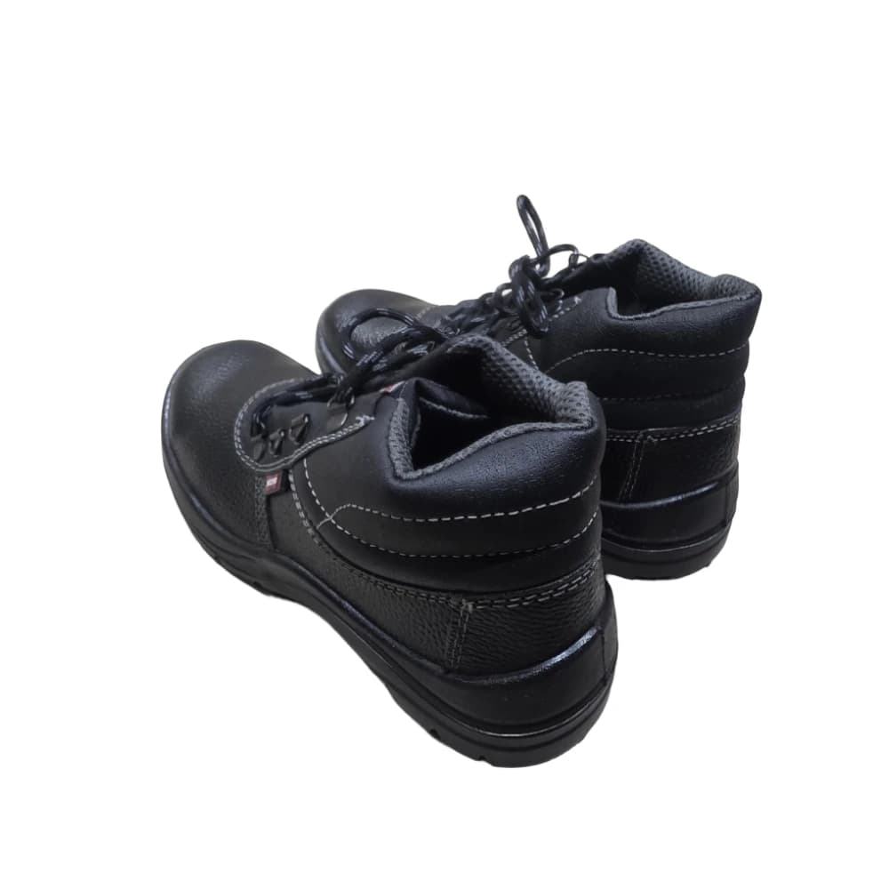 STG Safety Shoes – Black Industrial Work Boots with Steel Toe and Slip-Resistant Sole