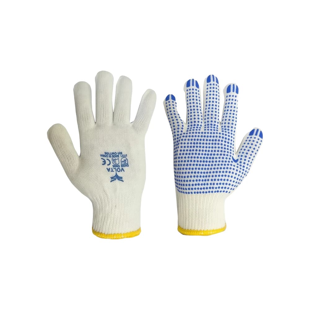 Volta Single-Sided PVC Dotted Cotton Work Gloves - Model OW-WT10S