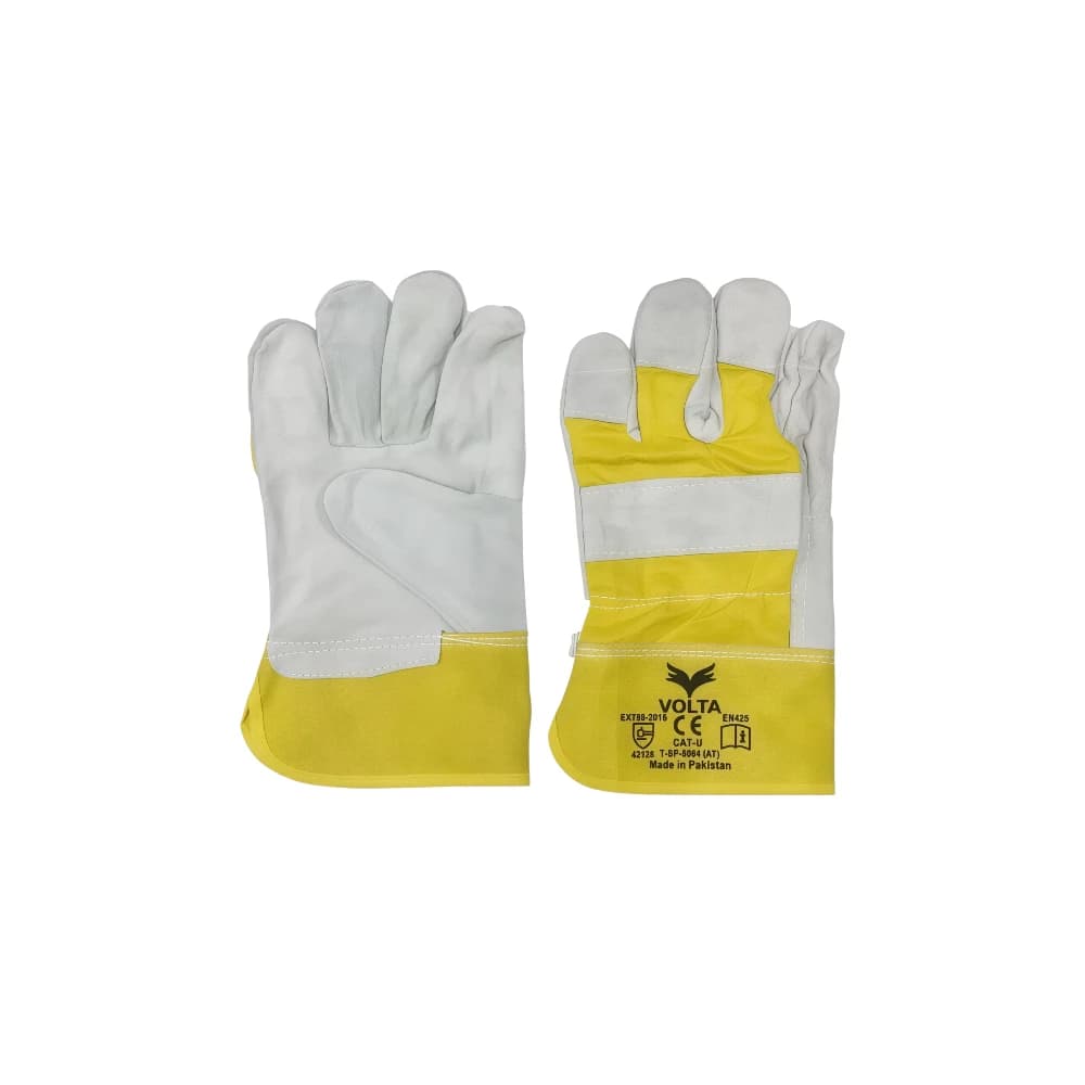 Volta EXT88-2016 Leather Work Gloves - Heavy-Duty Protection with Reinforced Palm
