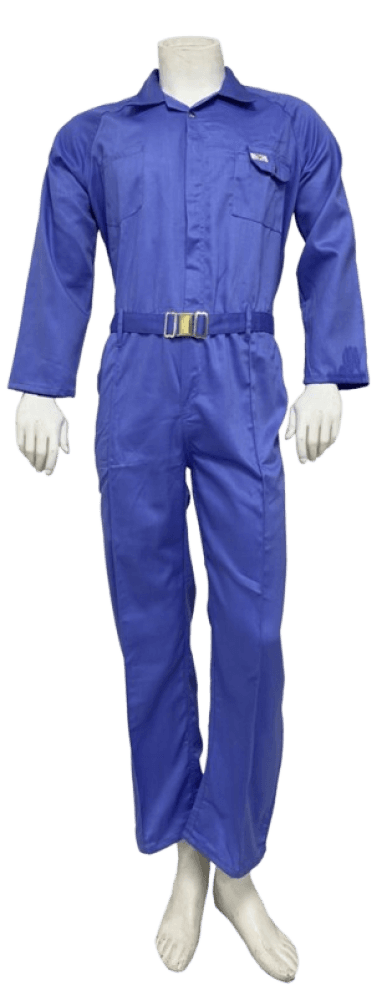 أفرول عمل من فولتا، مصنوع من قطن تويل 100% - أزرق