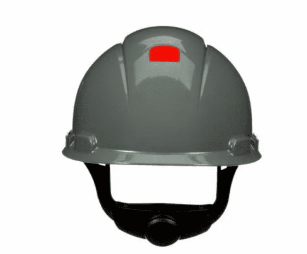 خوذة أمان 3M SecureFit H-708SFR-UV - رمادي، مع مؤشر UV ونظام تعليق بسقاطة