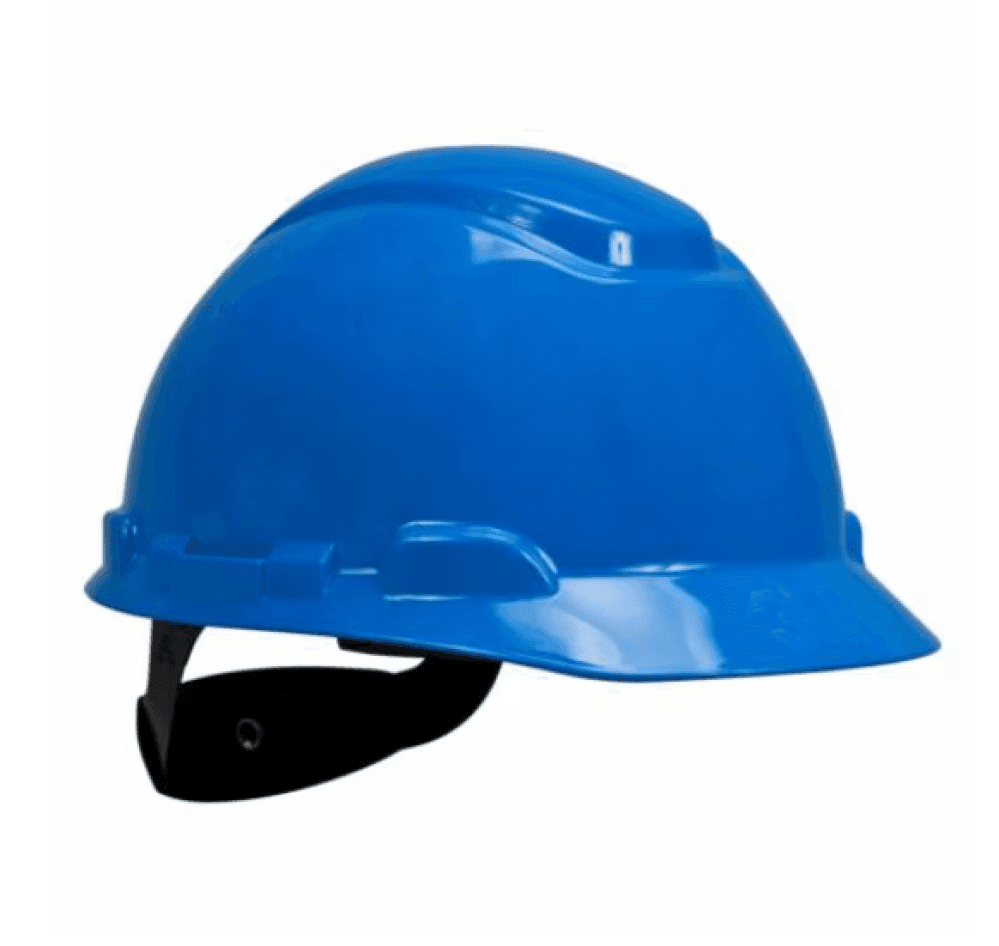 خوذة السلامة 3M SecureFit H-703SFR-UV - زرقاء، مع تقنية توزيع الضغط ومؤشر UV