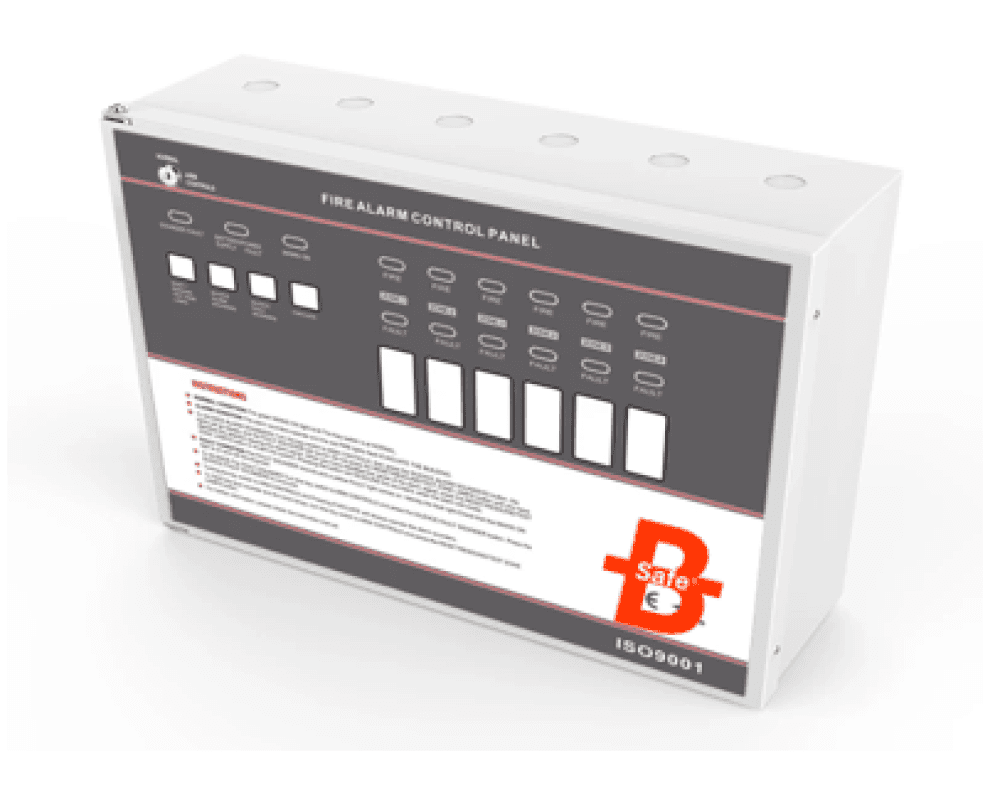 لوحة تحكم إنذار حريق تقليدية بي سيف - 4 مناطق - موديل BS-C1004