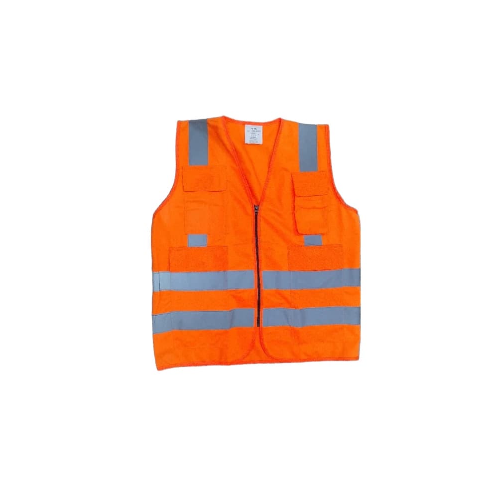 MTA + Orange Reflective Safety Vest – High Visibility & Comfort | Lightweight Mesh Design + EN471 Standard