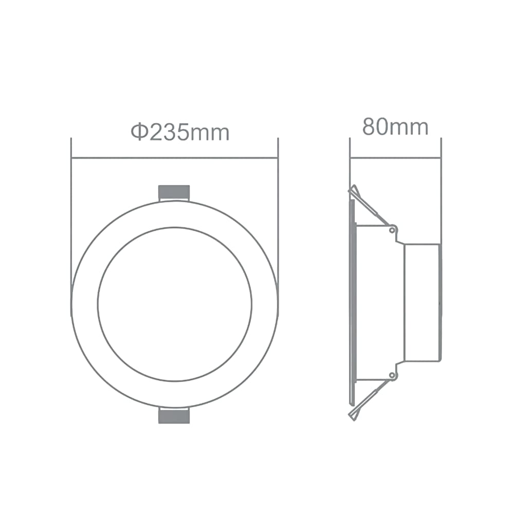 Kodak 24W Frosted LED Spotlight 20cm (Yellow/White)