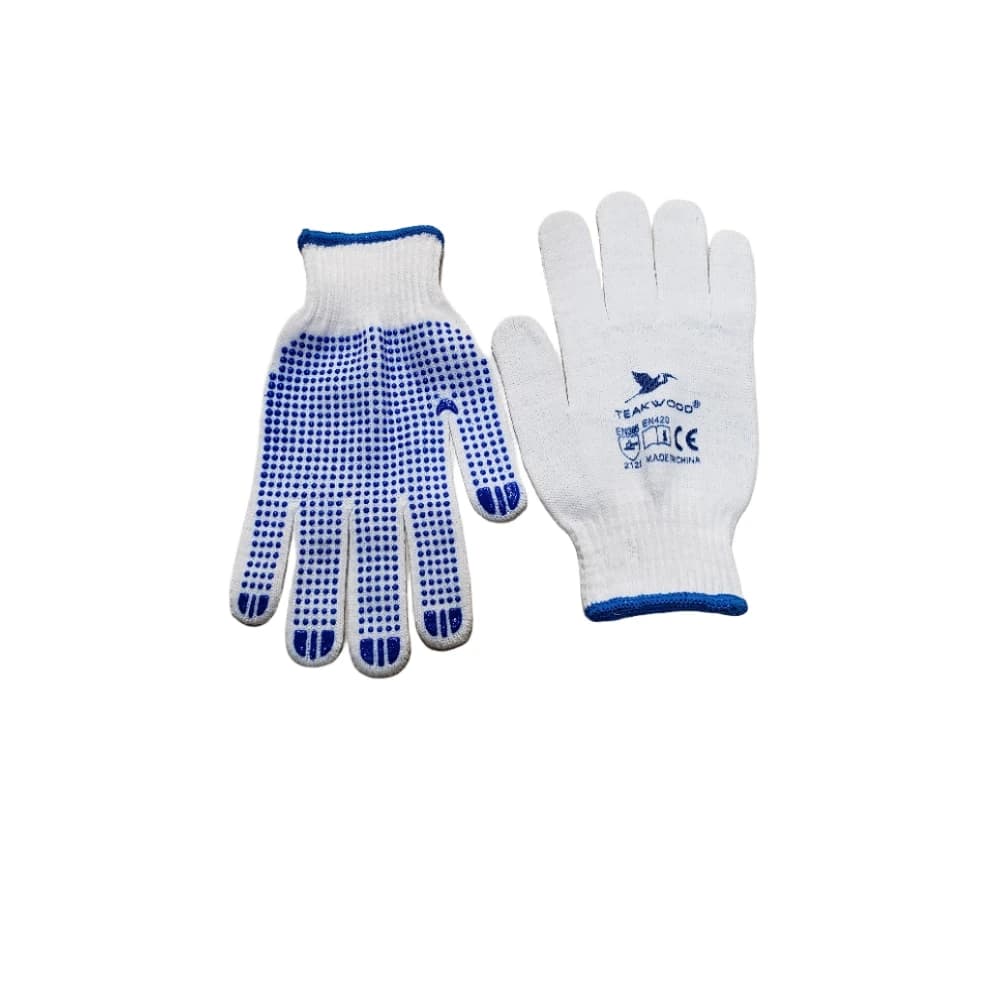 قفازات تيك وود منقطة PVC