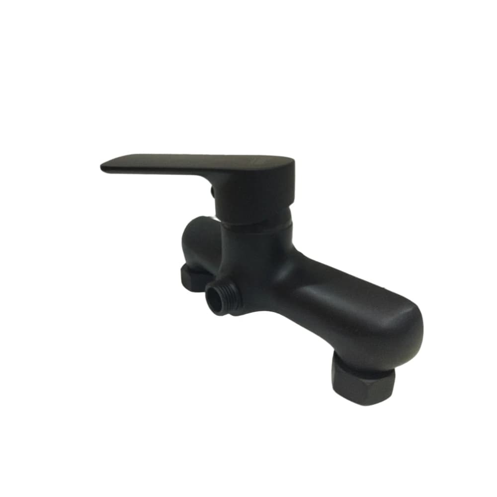 خلاط دش جداري أسود غير لامع – تصميم عصري أنيق | Dinis – صناعة ألمانية عالية الجودة