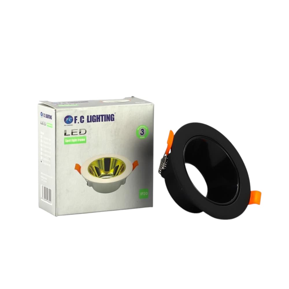 جرم سبوت لايت غائر مفرد أسود بتصميم عميق من F.C LIGHTING