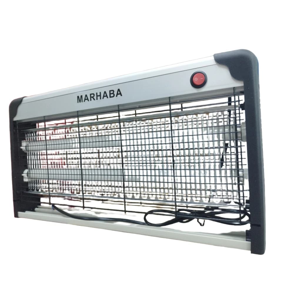صاعق حشرات كهربائي – مكافحة فعّالة للبعوض والذباب – قوة 30 واط – للاستخدام المنزلي والتجاري | MARHABA + تغطية واسعة وأداء ثابت
