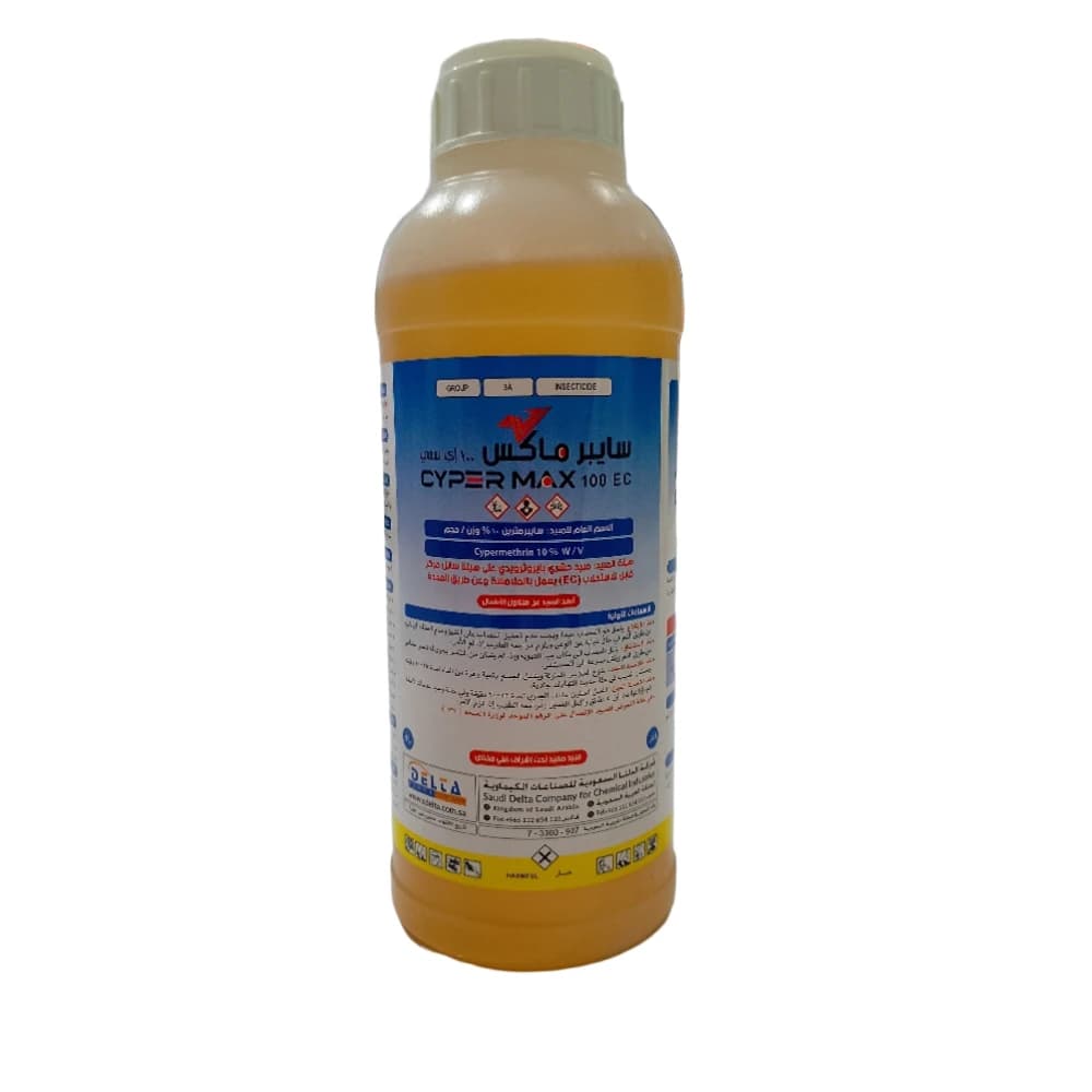 مبيد حشري دلتا سايبر ماكس 100 إي سي، 1 لتر - سايبرمثرين 10%