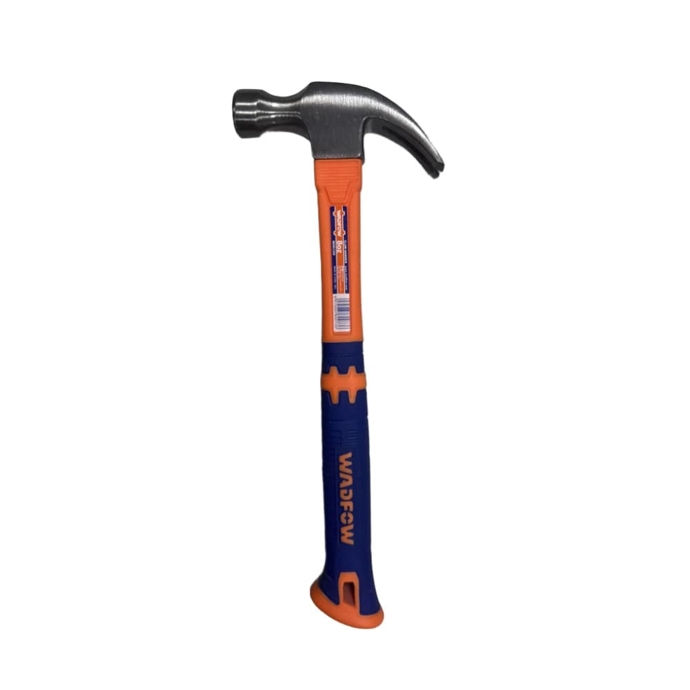 مطرقة نجار بمخلب مزدوج ومقبض فيبر مريح مانع للانزلاق – 16 أونصة | WADFOW