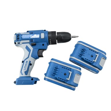 مثقاب لاسلكي محمول – بطارية ليثيوم 18 فولت – للحفر والربط في الأعمال المنزلية | ADEGSO + بطاريتين احتياطيتين