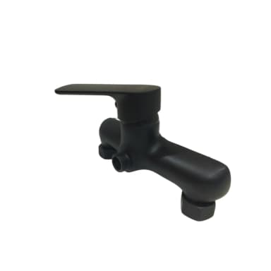 خلاط دش جداري أسود غير لامع – تصميم عصري أنيق | Dinis – صناعة ألمانية عالية الجودة